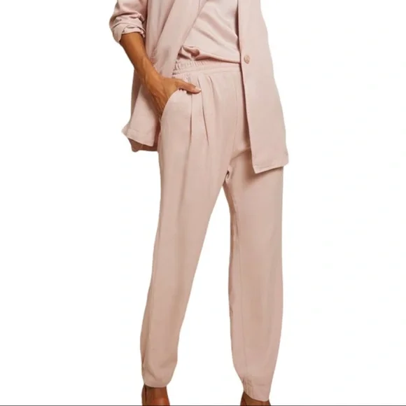 NATION LTD KHAKI DRESSY JOGGERS - Picture 1 of 8